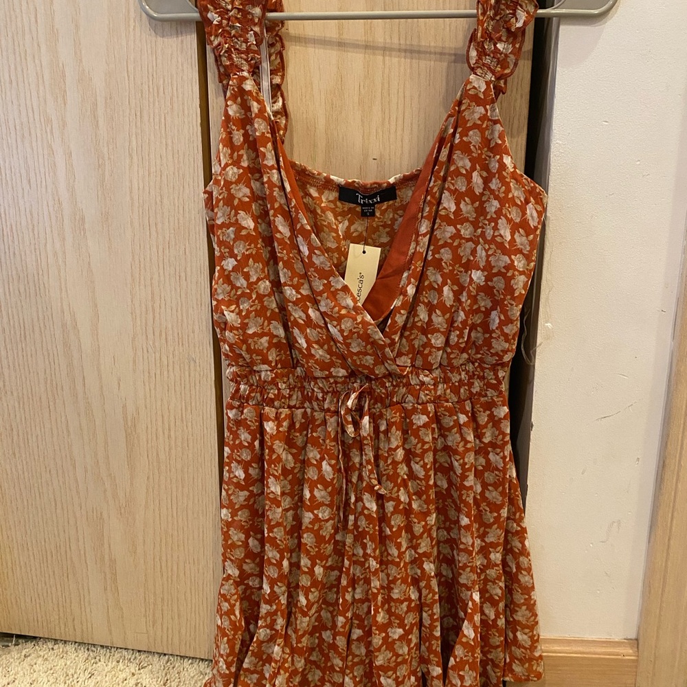 Francesca’s Trixxi Orange Floral Dress
